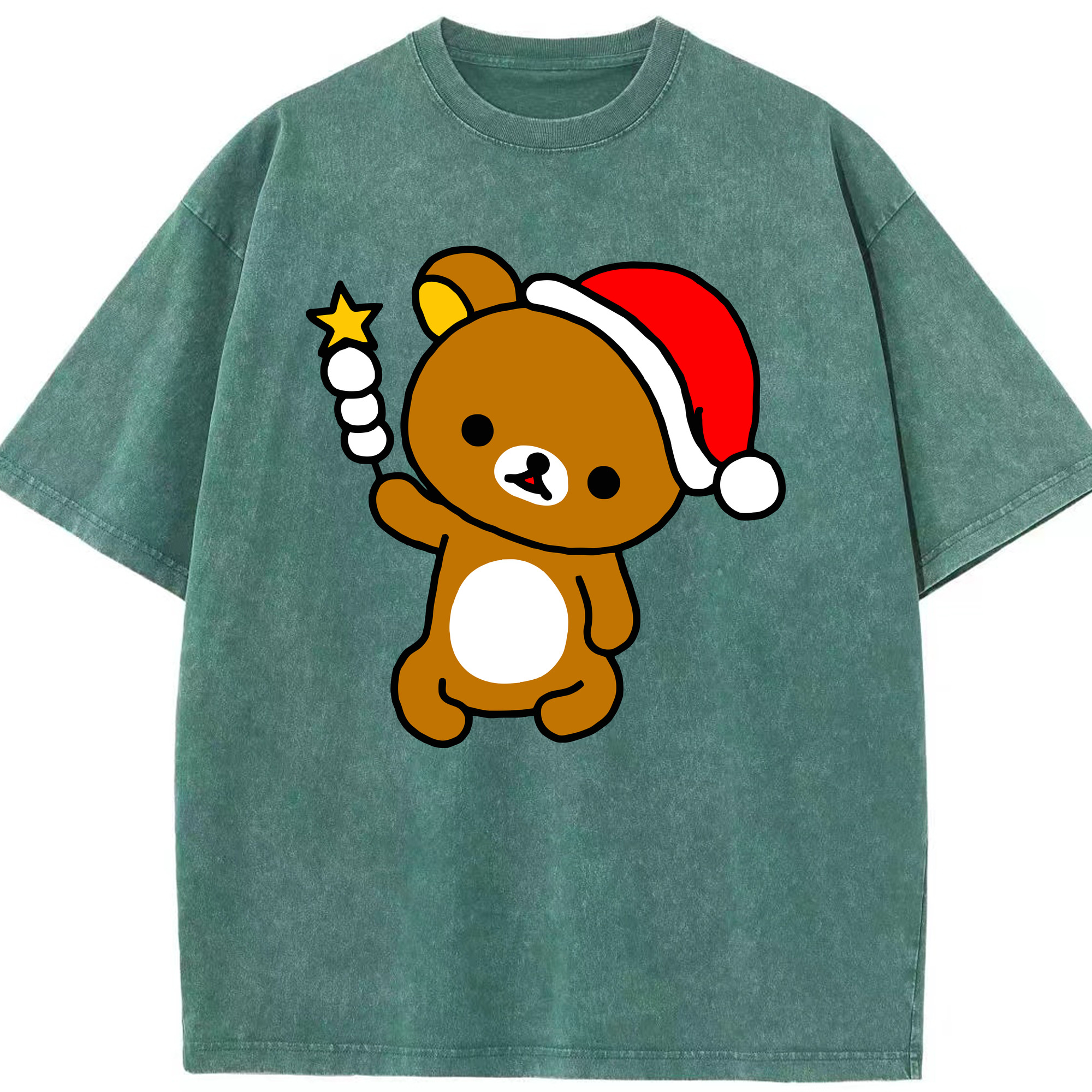 （画像用） リラックマ リラックマ キイロイトリ Rilakkuma Korilakkuma Kiiroitori 綿100% ヴィンテージ風 半袖Tシャツ（フロントプリント）